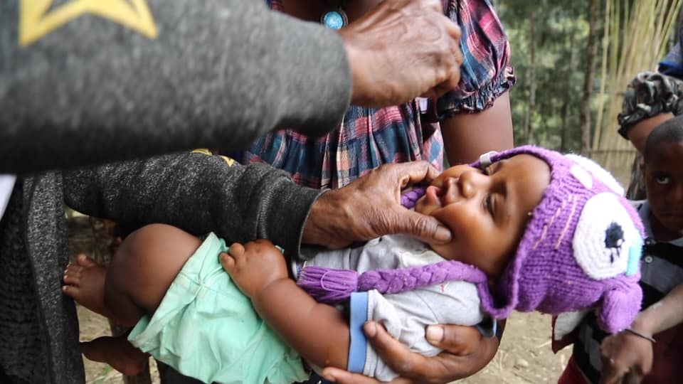 Papua New Guinea successfully completed polio vaccination during COVID-19